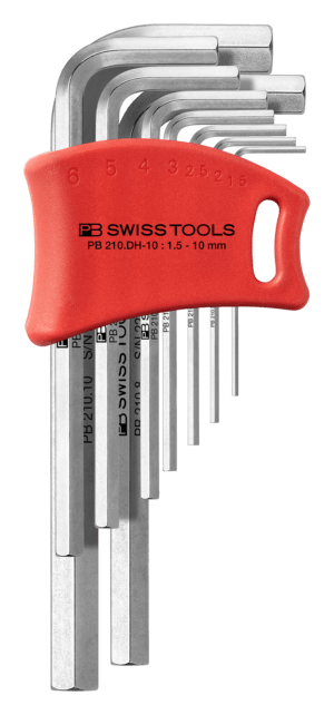 Jeu de clés mâles coudées PB 210 jusqu’à gr. 10