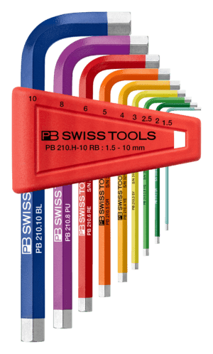 Jeu de clés mâles coudées PB 210 CN jusqu’à gr. 10