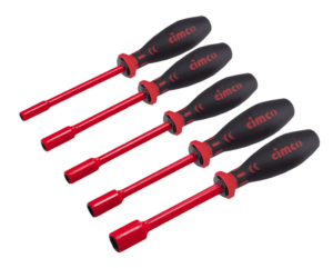 Jeu de de clés à douille VDE 5 pièces 1000V. Cimco 117801