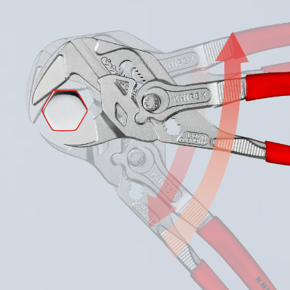 Pince-multiprise et clé à molette dans un seul outil Knipex 86 03 250.4