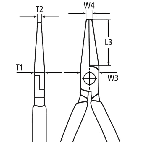 Pince radio coupante latérale à bec court Knipex 25 06 160. 3