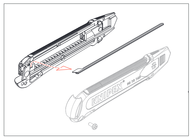 Barre stabilisatrice de rechange pour le couteau universel 90 10 165 BK – Knipex 90 10 165 E01