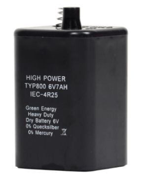 Batterie type 800, 6V, 7Ah 4R25/6V – pour le voyant lumineux flash à LED Triopan