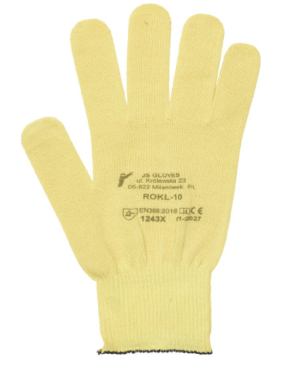 Gants de protection anti-coupures JS ROKL - en maille de KEVLAR.