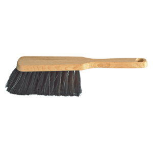 Balai à main basic 28 cm - bois, Crin de cheval renforcé - EBNAT - brosse d'établi