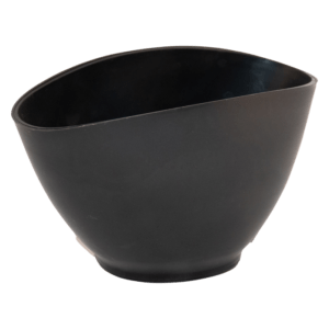 Gobelet à plâtre 130 mm, noir, en caoutchouc - Bol à plâtre