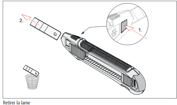 Lame de rechange pour le couteau universel - 90 10 165 BK - (10x) - Knipex