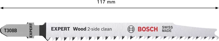 Lame de scie sauteuse EXPERT Wood 2-side clean T308B - 5 unit 2