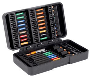 Jeu d'embouts à choc à torsion 1/4" pour vis Phillips, Pozidriv, TORX® et 6 pans - 40 pcs - 66IM/40C-1