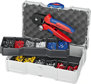 Assortiment de sertissage pour les embouts de fils non isolés et pince 97 53 04 – Knipex