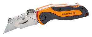 Couteau universel repliable Bahco avec manche en aluminium et deux lames KBTU-01