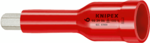 Douille hexagonale pour vis à six pans creux – avec carré intérieur 1/2" – 1000 V - Knipex