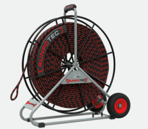 Corde de traction Ø 12 mm en polyester avec dévidoir