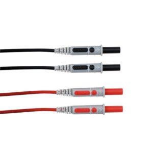 Jeu de câbles de mesure avec fiche, CAT IV, longueur 1,5m rouge / noir - Chauvin Arnoux