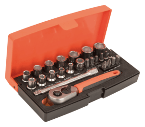 Jeu de douilles 1/4' 25pcs - SL25 Bahco