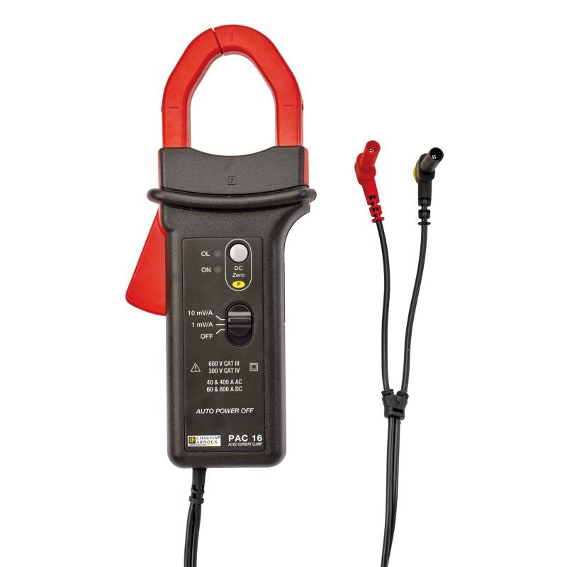 Pince ampèremétrique PAC 16 AC/DC Ø 30mm, CAT III 600V / 400A ac – Chauvin Arnoux