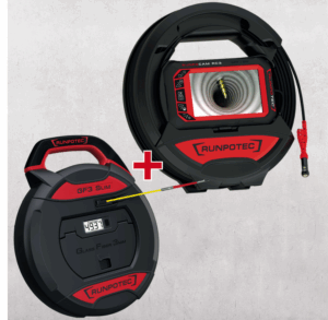 Caméra d'inspection RC3 - 15m + GF3 - 30m, pour l'inspection de tuyaux jusqu'à 15m