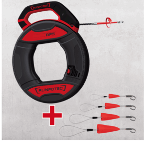 RUNPO 5 - 30 m+ RUNPOFIX Kit de 4 CROCHETS