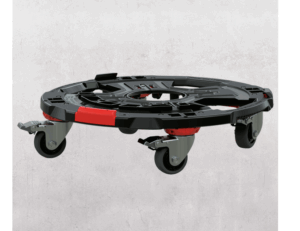 La plaque d'adaptation - enrouleur XB 500 APR, avec 4 roues de transport