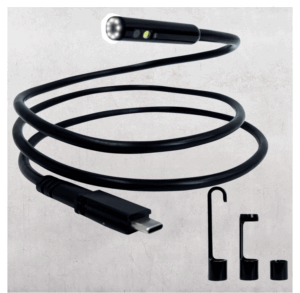 Tête de caméra flexible Ø 8 mm - 1 m, pour caméra d'inspection RC3