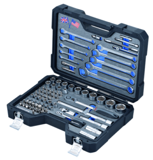 Jeu de clés à douille Proton pouce/inch F-87MI 1/4" + 1/2", 87-pcs