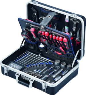 Coffre à outils en abs Proton TB-196ABS, 1/4"+1/2" ,196-pièces