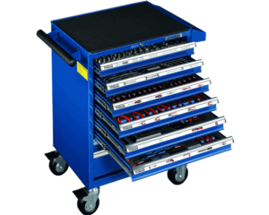 Servante d'atelier Proton TT-323, 8 tiroirs 1/4“, 3/8“, 1/2“, 323 pcs