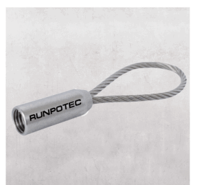 Boucle de traction Ø 2 mm avec filetage RTG Ø 6 mm