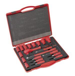 Set de douilles et accessoires isolés VDE 20 pcs de 1/2"
