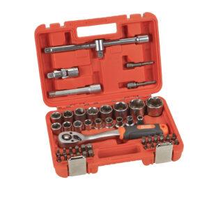 Set de clés à douille 1/2" 48 pièces - 6 pans