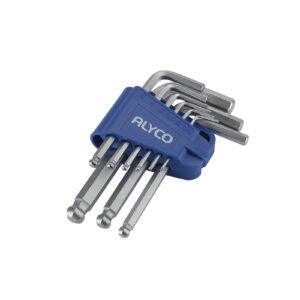 Jeu de clés mâles coudées jusqu’à gr. 10 – tête sphérique