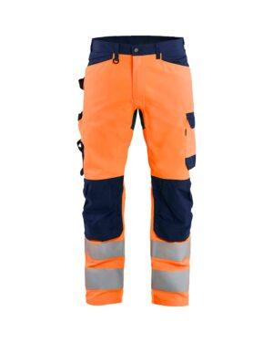 Pantalon haute-visibilité Orange fluo/Marine