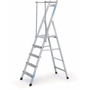 Échelle avec plate-forme Légère, maniable, avec mains-courantes rabattables - ZAP Neo S