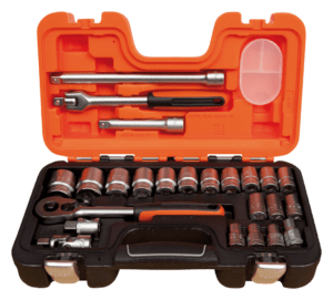 Jeu de douilles 1/2" 24 pièces 34pcs S240 Bahco