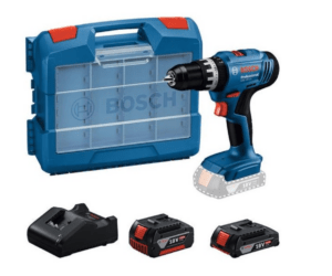 Bosch Professional Perceuse-visseuse à percussion sans fil GSB 18 V-25 + 2.0 Ah + 4.0 Ah