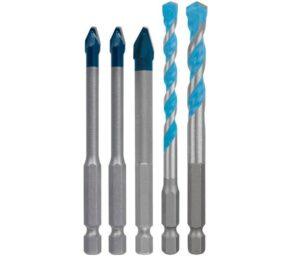 Assortiment de 5 forets EXPERT HEX-9 Hard Ceramic & MultiConstruction 6/8 mm