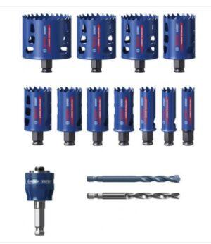 Coffret de 11 scies trépans EXPERT Multi Material Power Change Plus, 20 ; 22 ; 25 ; 32 ; 35 ; 40 ; 44 ; 51 ; 60 ; 64 ; 76 x 60 mm