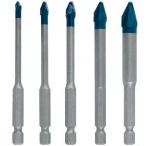 Coffret De 5 Forets Hard Ceramic Hex-9 - BOSCH - 4/5/6/8/10 mm x 90 mm