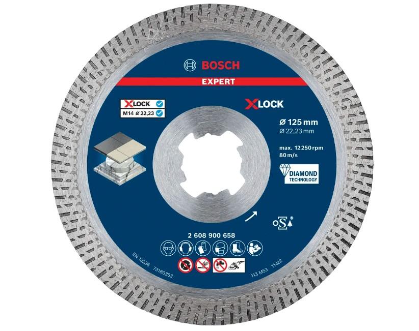 Disque à tronçonner diamant XLOCK Hard Ceramic EXPERT 125x22,23x1.6x10mm