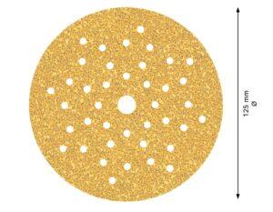 Feuilles abrasives EXPERT C470 multi-trous pour ponceuses excentriques 125 mm, 5 pièces