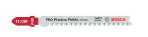 3 Lames de scie sauteuse PRO Plastics PMMA clean T102BF, 92 mm